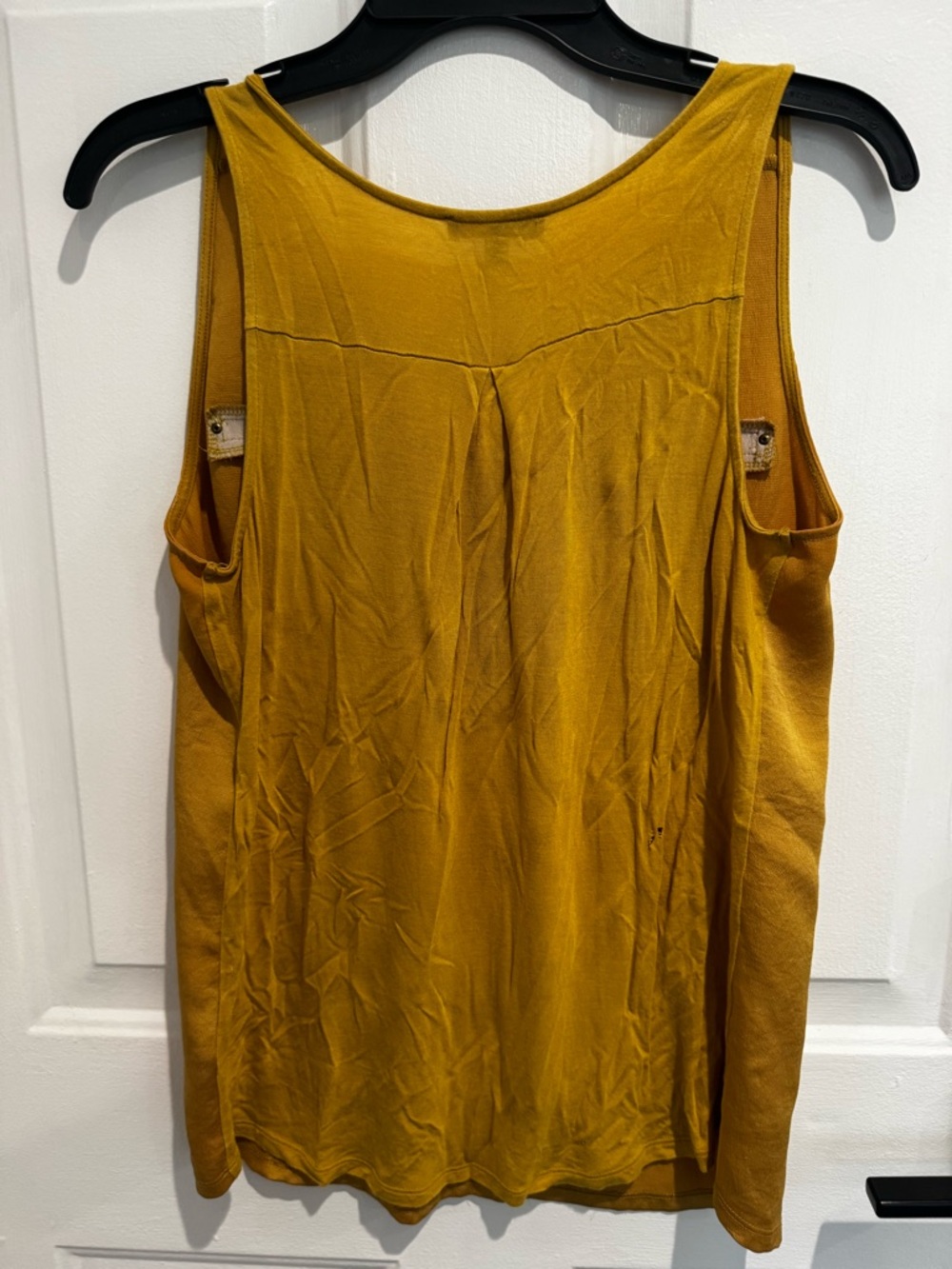 Express Mustard Sleeveless Tank with Front Zip - Picture 2 of 3
